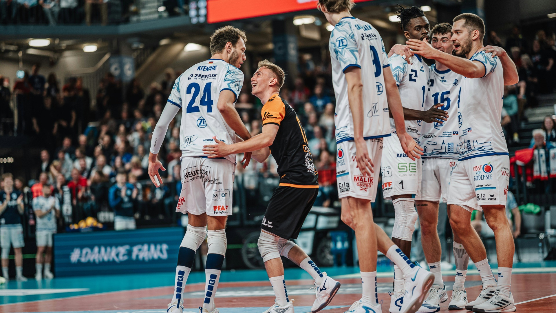 Friedrichshafen scheiterte in den Halbfinal-Play-offs  (Foto: IMAGO/Justus Stegemann/SID/IMAGO/Justus Stegemann)