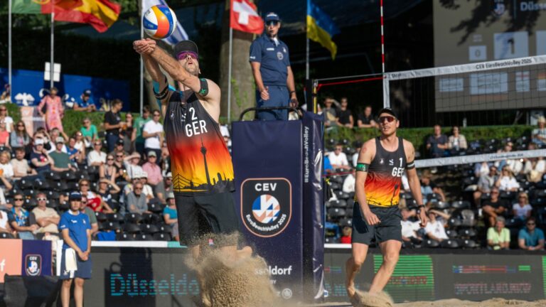 Ehlers / Wickler bei der EM in Düsseldorf <br> <small>(Foto: IMAGO/BEAUTIFUL SPORTS/Peter Weber/SID/IMAGO/BEAUTIFUL SPORTS/Peter Weber)</small>