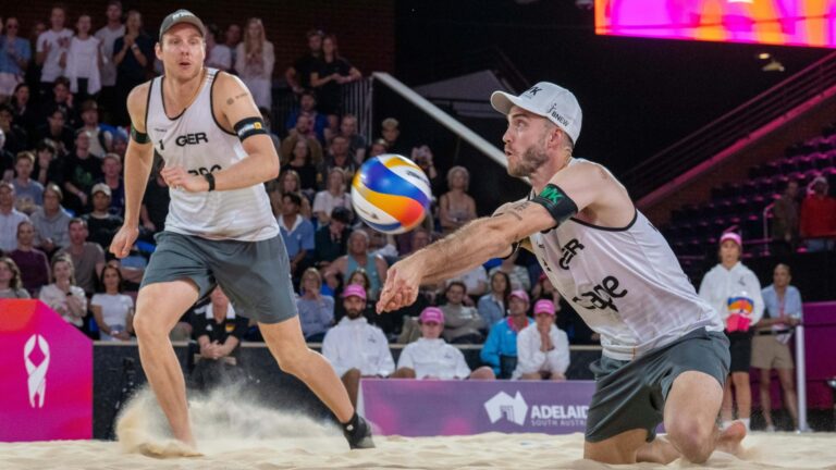 Ehlers (l.) und Wickler bei der WM in Australien <br> <small>(Foto: IMAGO/BEAUTIFUL SPORTS/SID/Peter Weber)</small>